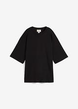 Longshirt aus Interlock in schwarz von vorne - bonprix