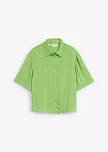 Boxy Bluse aus leichtem Crêpe