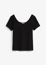 T-Shirt mit tiefem Rückenausschnitt