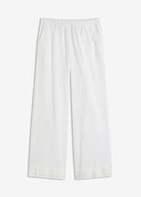 Marlenehose in weiß von vorne - bonprix