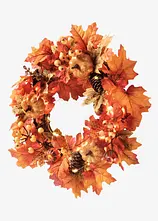 LED-Hängedeko Türkranz mit Herbstdeko