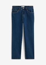 Optional[Classic Fit Stretch-Jeans, Straight in blau von vorne - bonprix]