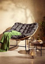 Gartensessel mit Metallgestell in grau (Ambiente) - bonprix