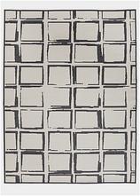 In- und Outdoor Wende-Teppich mit Karos in grau - bonprix