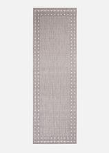 In- und Outdoor Läufer mit umlaufender Bordüre in grau - bonprix