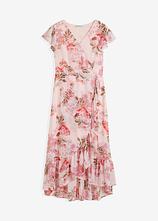 Optional[Chiffonkleid in rosa von vorne - bonprix]