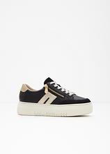 Rieker Komfort-Plateau-Sneaker aus Leder in schwarz - Rieker
