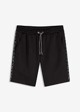 Sport-Shorts, schnelltrocknend in schwarz von vorne - bonprix
