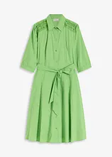 Hemdblusenkleid mit Spitze und Bindeband