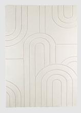 Teppich in Hoch-Tiefstruktur in beige - bonprix