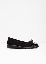 Optional[Ballerinas mit gepolsterter Innensohle in schwarz - bonprix]