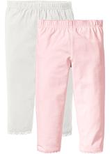 Capri-Leggings mit Bio-Baumwolle (2er Pack) in rosa - bonprix
