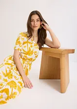 One-Shoulder-Kleid aus strukturierter Viskose