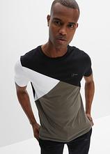 T-Shirt und Sweat-Bermuda (2-tlg.Set) in schwarz (Detailaufnahme) - bonprix