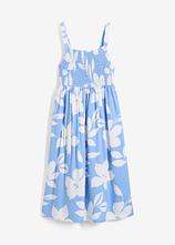 Kleid aus fließender Viskose in blau von vorne - bonprix
