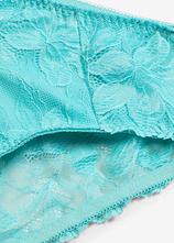 Maxislip mit zarter Spitze in blau - bonprix