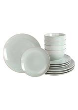 Geschirr-Set (12-tlg. Set) in grau - bonprix