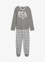 Pyjama mit Baumwolle und langen Ärmeln
