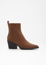 Cowboy-Boots mit Blockabsatz in braun - bonprix