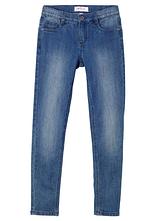 Skinny-Jeans Mid Waist in blau von vorne - bonprix