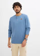 Langarm-Henleyshirt (2er Pack) aus reiner Bio-Baumwolle