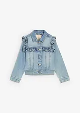 Jeansjacke aus elastischem Bio-Baumwoll-Mix