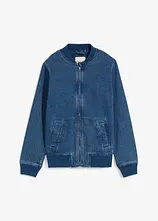 Jeansjacke aus reiner Baumwolle in Blouson-Form
