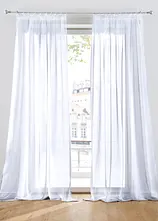 Gardine aus feiner Batist Struktur (1er Pack)