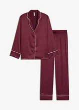 Gewebter Pyjama aus glänzendem Satin