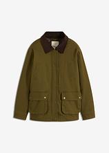 Oversize Parka in grün von vorne - bonprix