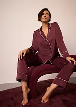 Gewebter Pyjama aus glänzendem Satin
