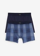 Optional[Midi Boxershorts eng mit Baumwolle (2er Pack) in blau - bonprix]
