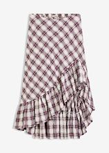 Vokuhila-Rock in weiß von vorne - bonprix