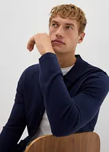 Feinstrickjacke mit edler Merinowolle, Slim Fit