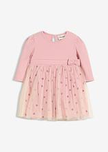 Optional[Bodykleid aus Bio-Baumwolle mit kleinen Herzen-Print in rosa von vorne - bonprix]