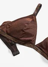 Triangel Bralette aus glitzerndem Material
