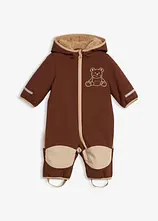 Softshell Overall mit Teddyfleece und Kapuze