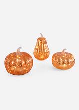 LED-Deko-Objekt Kürbisse (3-tlg.Set) in orange von vorne - bonprix