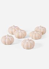 Deko-Objekt Mini-Kürbisse (6er Pack) in beige von vorne - bonprix
