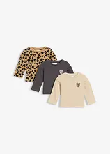 Longshirt aus reiner Bio-Baumwolle (3er Pack)
