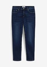 Optional[Regular Fit Stretch-Jeans, Straight in blau von vorne - bonprix]