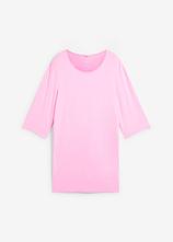 Optional[Funktions-Longshirt mit Schlitz, schnelltrocknend in rosa von vorne - bonprix]