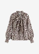 Optional[Schluppenbluse in beige von vorne - bonprix]