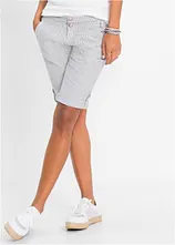 Gestreifte Shorts aus Leinen