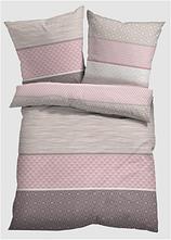 Baumwollmix-Bettwäsche in rosa von vorne - bonprix