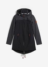 Optional[Wasserabweisende Softshelljacke in schwarz von vorne - bonprix]