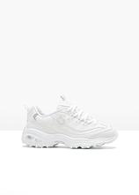 Skechers Chunky Sneaker mit Memory Foam in weiß von vorne - Skechers