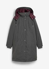Wasserabweisende Outdoorjacke, 2in1-Optik in grau von vorne - bonprix