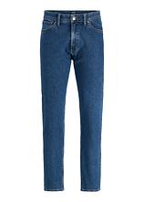 JJ REBEL Jeans aus reiner Baumwolle, Relaxed Fit in blau von vorne - J&J Rebel