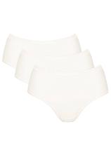 Optional[sloggi GO Daily Cotton Midi Slip (3er Pack) in weiß von vorne - Sloggi]